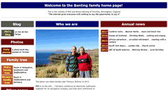 Desktop Screenshot of banting-family.org.uk